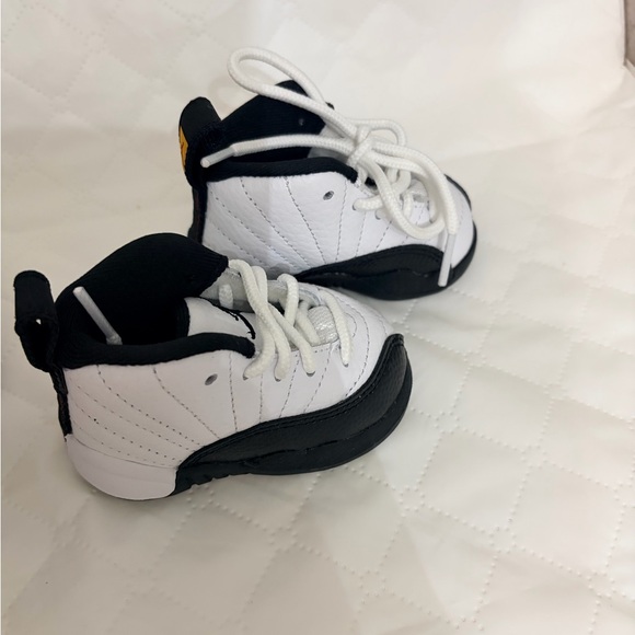 Jordan Kids White and Black Sneakers